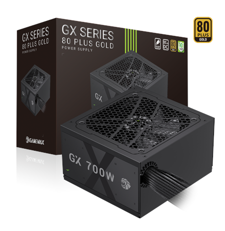 Gamemax PSU | GX 700G | 700 W | Gold | Non-Modular