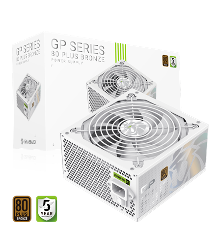Gamemax PSU | GP 650B WH | 650 W | Bronze | Non-Modular | White