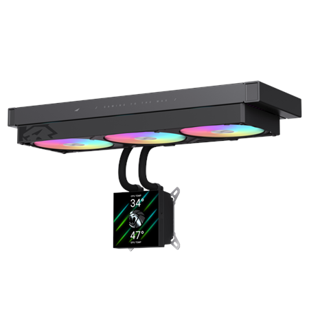 Gamemax CPU Liquid Cooler | GLACIER 360 LCD BK | Black