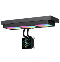 Gamemax CPU Liquid Cooler | GLACIER 360 LCD BK | Black