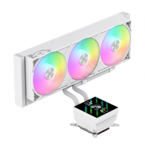Gamemax CPU Liquid Cooler | GLACIER 360 LCD WH | White