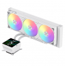 Gamemax CPU Liquid Cooler | GLACIER 360 LCD WH | White