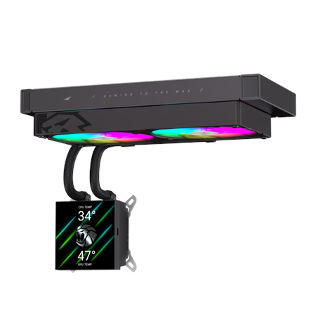 Gamemax CPU Liquid Cooler | GLACIER 240 LCD BK | Black