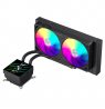 Gamemax CPU Liquid Cooler | GLACIER 240 LCD BK | Black