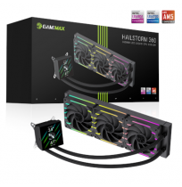 Gamemax CPU Liquid Cooler | HAILSTORM 360 LCD BK | Black