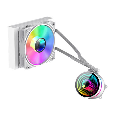 Gamemax CPU Liquid Cooler | ICEBURG 120 WT | White