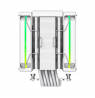 Gamemax CPU Air Cooler | SIGMA 620 LCD WH | White