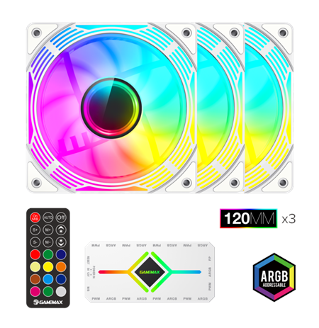 Gamemax Case Fan | KF300 WH | White