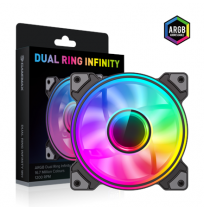Gamemax Case Fan | DUAL RING INFINITY BK | Black