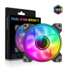 Gamemax Case Fan | DUAL RING INFINITY BK | Black