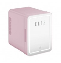 Mini šaldytuvas kosmetikai su veidrodžiu LED ELLE 4L violet. Sp.