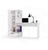 Cosmo Desk + Bookcase Set, White