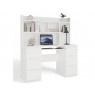 KUBA Desk Set + Extension Piece, White