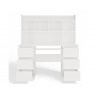 KUBA Desk Set + Extension Piece, White