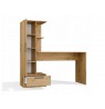 COSMO Oak Artisan Desk + Bookcase Set