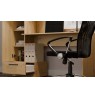 COSMO Oak Artisan Desk + Bookcase Set