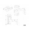 COSMO Oak Artisan Desk + Bookcase Set