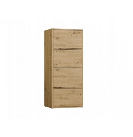 ALMA CHEST OF DRAWERS, ANTHRACITE/ARTISAN OAK