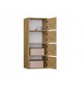 ALMA CHEST OF DRAWERS, ANTHRACITE/ARTISAN OAK