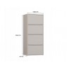 ALMA CHEST OF DRAWERS, KASHMIR COLOUR