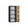 ALMA CHEST OF DRAWERS, ANTHRACITE/ARTISAN OAK
