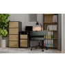 ALMA CHEST OF DRAWERS, ANTHRACITE/ARTISAN OAK