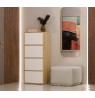 ALMA CHEST OF DRAWERS ARTISAN OAK/WHITE