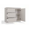 CHEST OF DRAWERS 1 DOOR 3 DRAWERS COLOUR CASHMERE