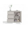 CHEST OF DRAWERS 1 DOOR 3 DRAWERS COLOUR CASHMERE