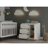 CHEST OF DRAWERS 1 DOOR 3 DRAWERS COLOUR CASHMERE