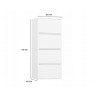 ALMA WHITE CHEST OF DRAWERS