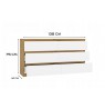 M6 MALWA CHEST OF DRAWERS 140 CM 6 DRAWERS OAK ARTISAN/WHITE