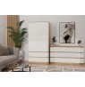 M6 MALWA CHEST OF DRAWERS 140 CM 6 DRAWERS OAK ARTISAN/WHITE