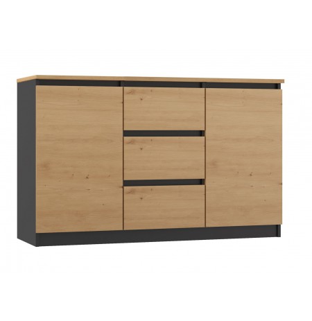 Topeshop 2D3S ANT/ART BA KPL chest of drawers