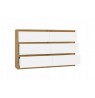 M6 MALWA CHEST OF DRAWERS 120 CM 6 DRAWERS OAK ARTISAN/WHITE