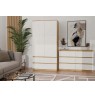 M6 MALWA CHEST OF DRAWERS 120 CM 6 DRAWERS OAK ARTISAN/WHITE