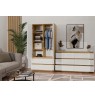M6 MALWA CHEST OF DRAWERS 120 CM 6 DRAWERS OAK ARTISAN/WHITE