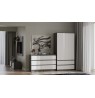 M6 MALWA CHEST OF DRAWERS 120 CM 6 DRAWERS ANTHRACITE/WHITE