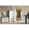 M6 MALWA CHEST OF DRAWERS 120 CM 6 DRAWERS ANTHRACITE/WHITE