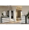 M6 MALWA CHEST OF DRAWERS 120 CM 6 DRAWERS ANTHRACITE/WHITE