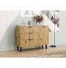 SCANDI 1D3S SLIM OAK ARTISAN CHEST OF DRAWERS