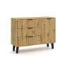 SCANDI 1D3S SLIM OAK ARTISAN CHEST OF DRAWERS