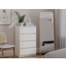 M4/60 MALWA CHEST OF DRAWERS 4 DRAWERS WHITE