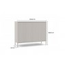 KAMARO 2D SLIM chest of drawers, cashmere colour