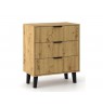 SCANDI 3S SLIM OAK ARTISAN CHEST OF DRAWERS