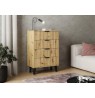 SCANDI 4S SLIM OAK ARTISAN CHEST OF DRAWERS