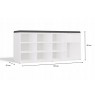 TALLIN shoe cabinet, white