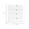 LOKA shoe cabinet, white
