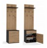 Topeshop DUO WIESZAK ANT/ART clothing hanger Anthracite, Oak