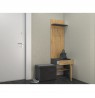 Topeshop DUO WIESZAK ANT/ART clothing hanger Anthracite, Oak